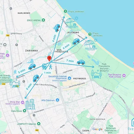 Purple - Charming Place, 15 Minutes To Old Town & 5 Minutes To Seaside Проживание в семье *