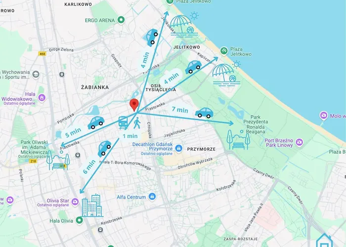 Purple - Charming Place, 15 Minutes To Old Town & 5 Minutes To Seaside Homestay szállás *